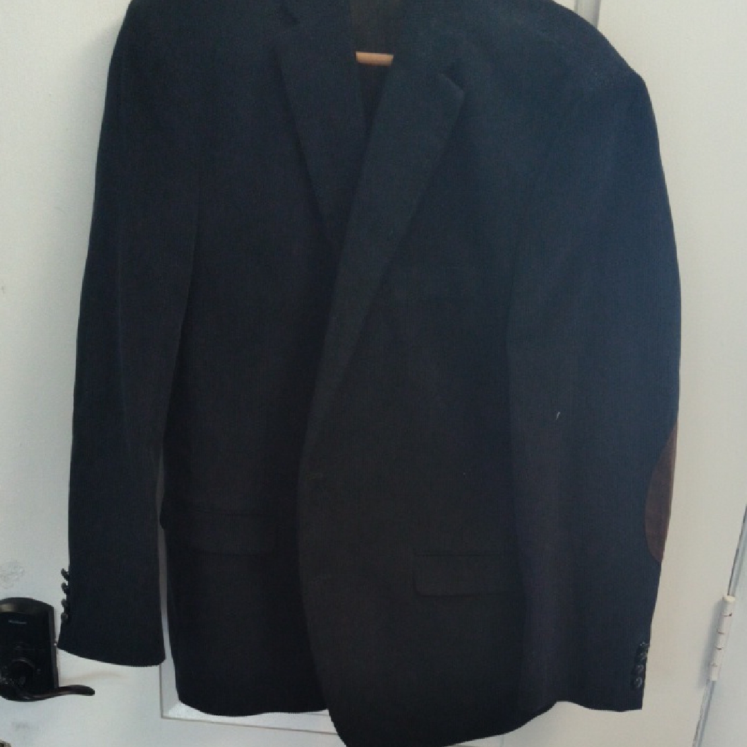 Lauren Ralph Lauren Navy Blue Blazer With Brown Accents